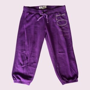 Purple Capri Sweatpants